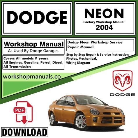 Free PDF: Chrysler Neon Service Manual PDF Doc