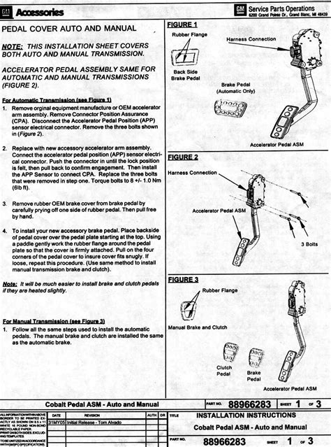 Free PDF: Gm Accessories Installation Instructions Kindle Editon