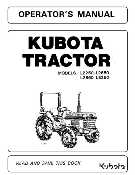 Free PDF: Kubota L2250 Service Manual Download Ebook Ebook Kindle Editon