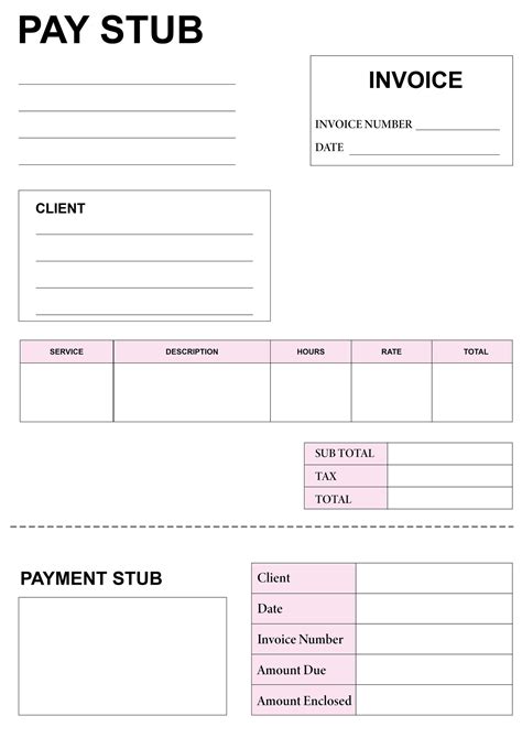 Free Paycheck Stubs Templates