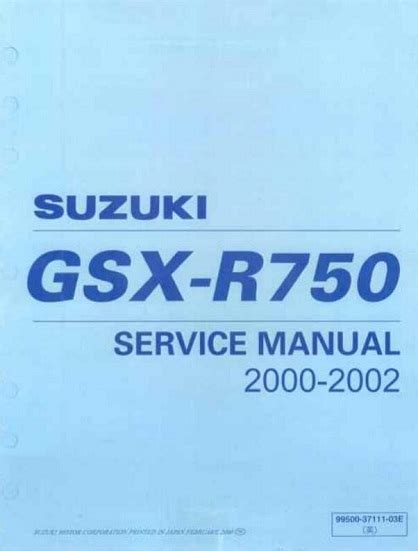 Free Pdf Download 2000 Gsxr 750 Manual Epub