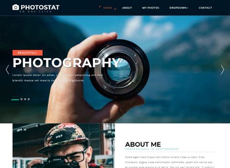 Free Photography Website Templates
