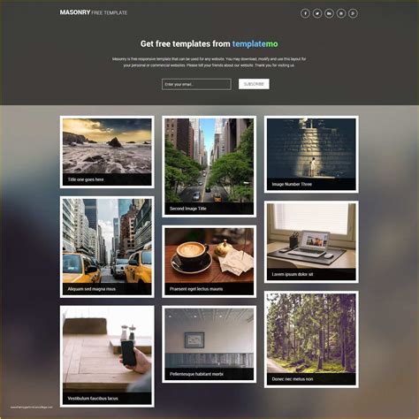 Free Picture Website Template
