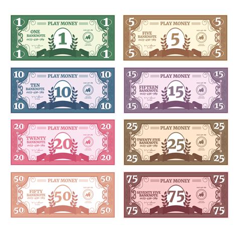 Free Play Money Templates