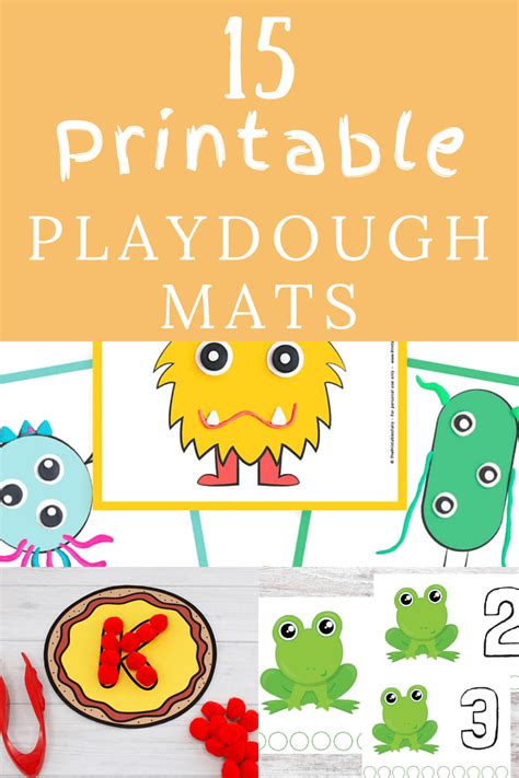 Free Playdough Mats Printables