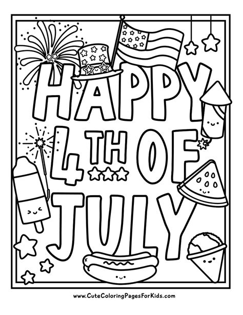 Free Printable 4th Of July Coloring Pages