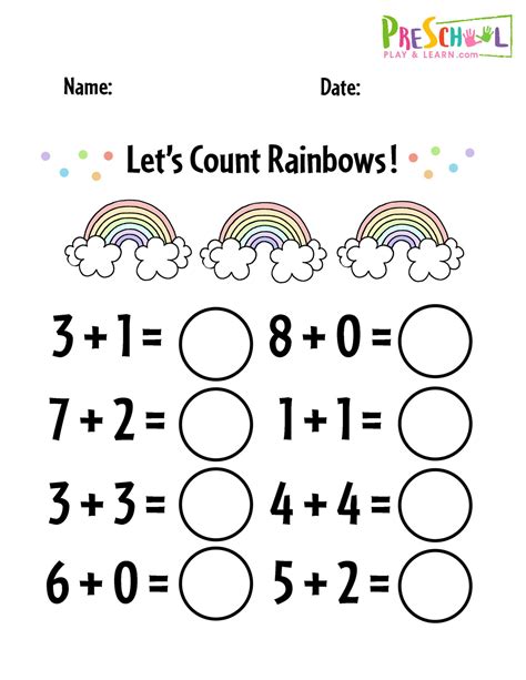 Free Printable Addition Worksheets For Kindergarten