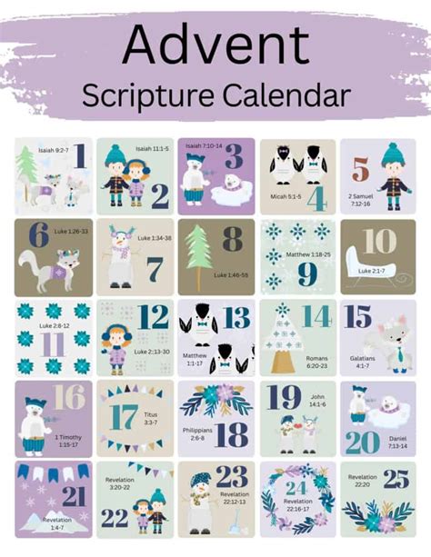 Free Printable Advent Calendar