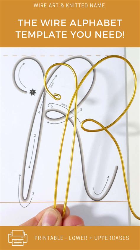 Free Printable Alphabet Wire Letters Template
