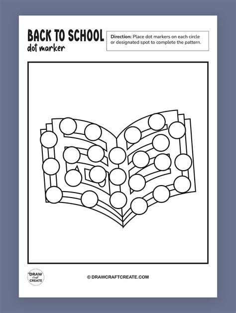 Free Printable Back To School Dot To Dot