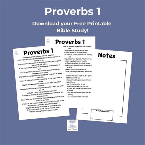 Free Printable Bible Study For Adults On Proverbs