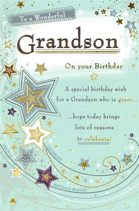 Free Printable Birthday Card Grandson