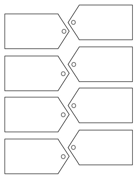 Free Printable Blank Gift Downloadable Gift Tag Template Word