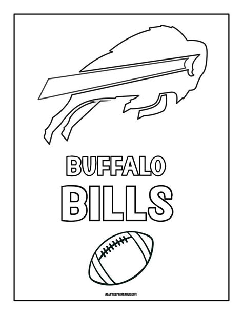 Free Printable Buffalo Bills Coloring Pages