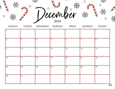 Free Printable Calendar December