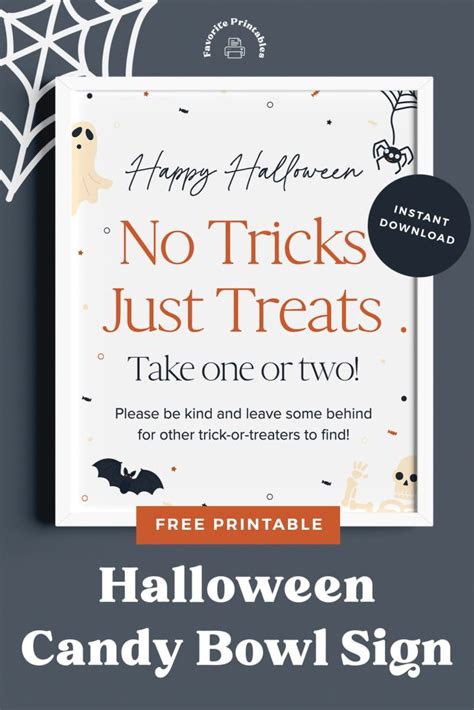 Free Printable Candy Bowl Sign