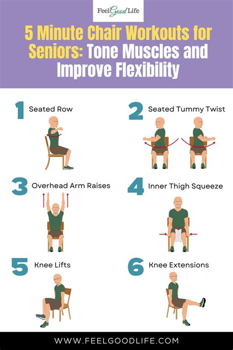 Free Printable Chair Exercises For Seniors With Pictures