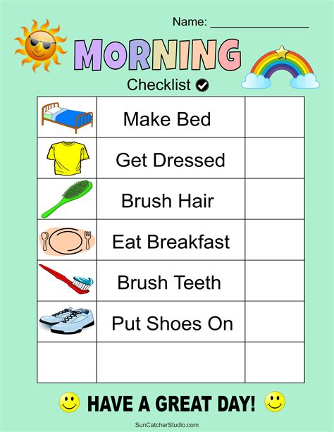 Free Printable Chore Pictures