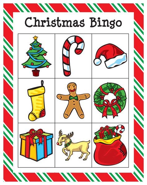 Free Printable Christmas Bingo Printable