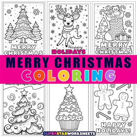 Free Printable Christmas Coloring Worksheets