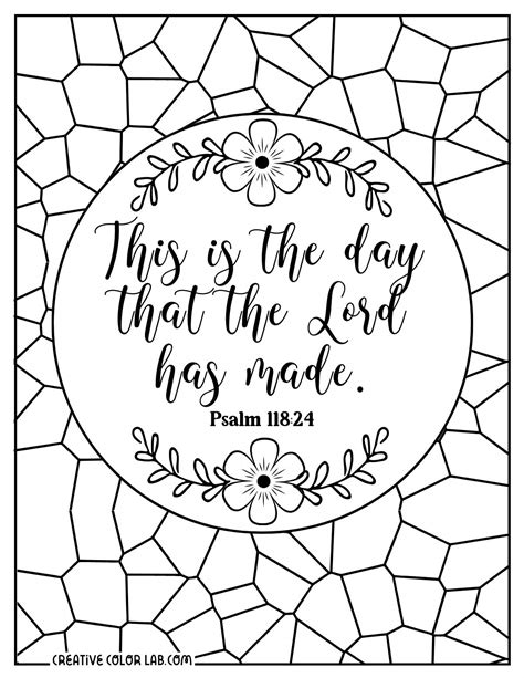 Free Printable Coloring Pages For Adults Bible Verses