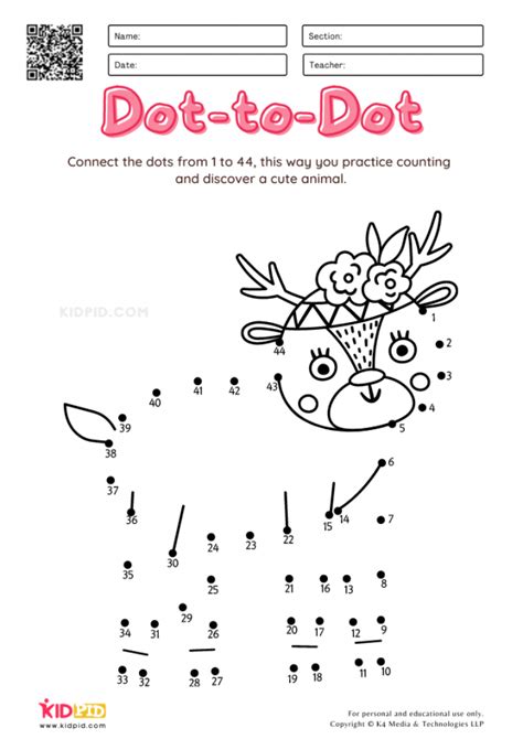 Free Printable Connect The Dots Worksheets