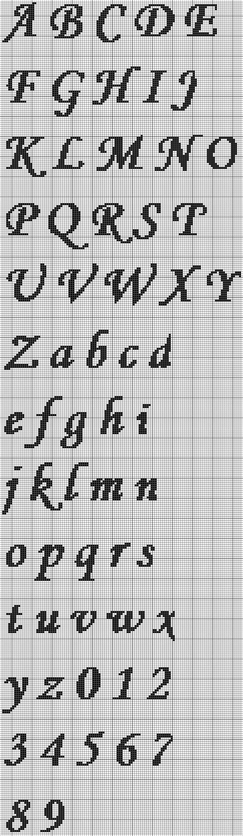 Free Printable Counted Cross Stitch Alphabets