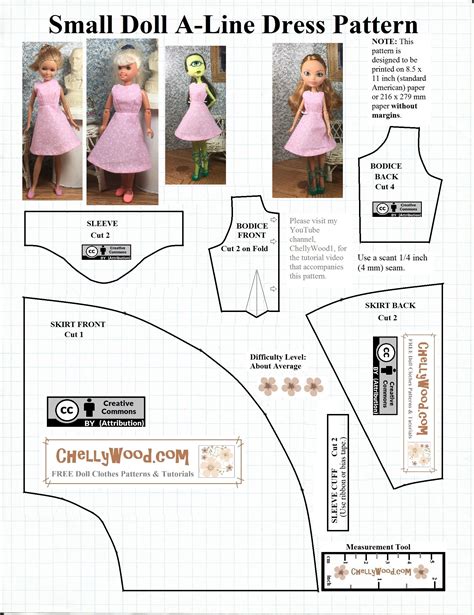 Free Printable Doll Clothes Patterns