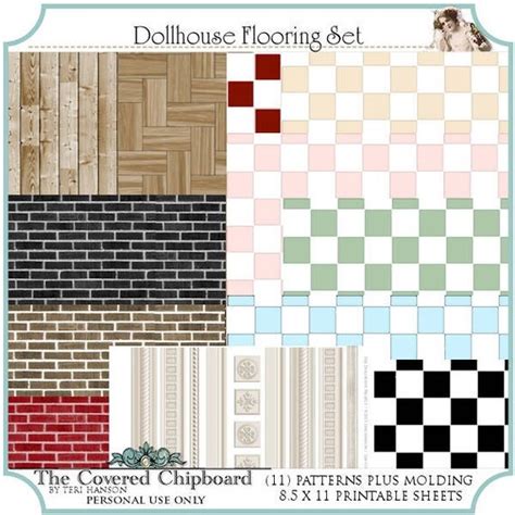 Free Printable Dollhouse Flooring