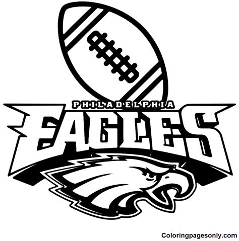 Free Printable Eagles Football Coloring Pages