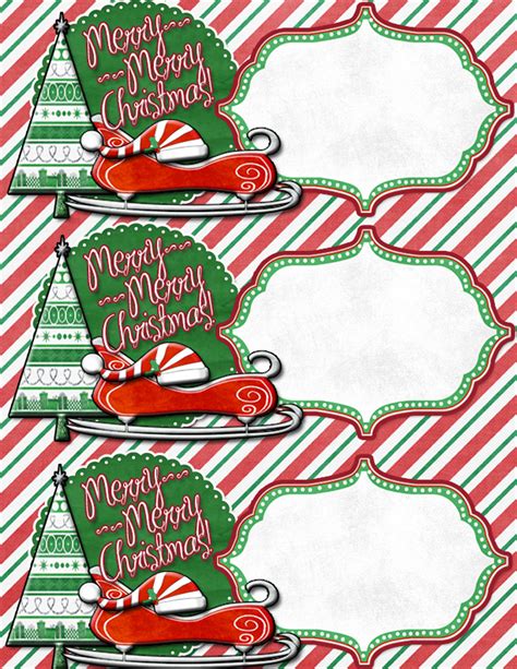 Free Printable Extra Large Customizable Gift Printable Christmas Tags