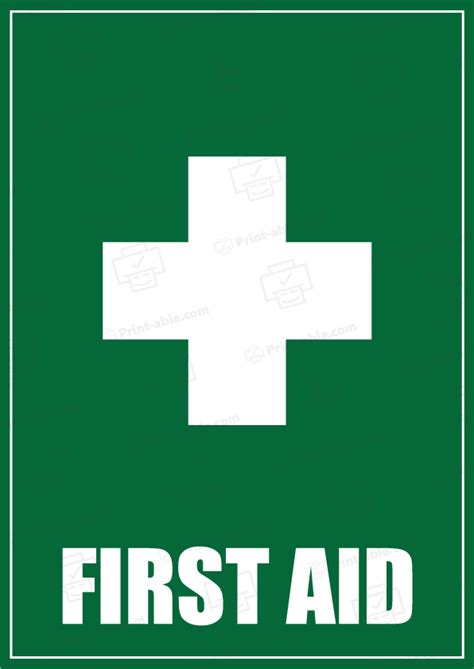 Free Printable First Aid Signs