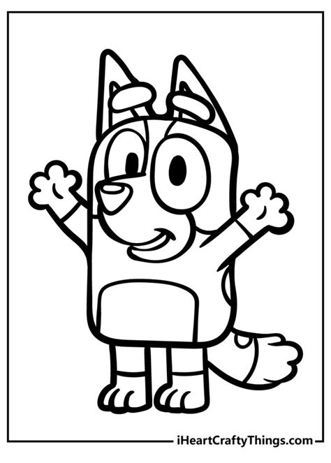 Free Printable Free Bluey Coloring Pages
