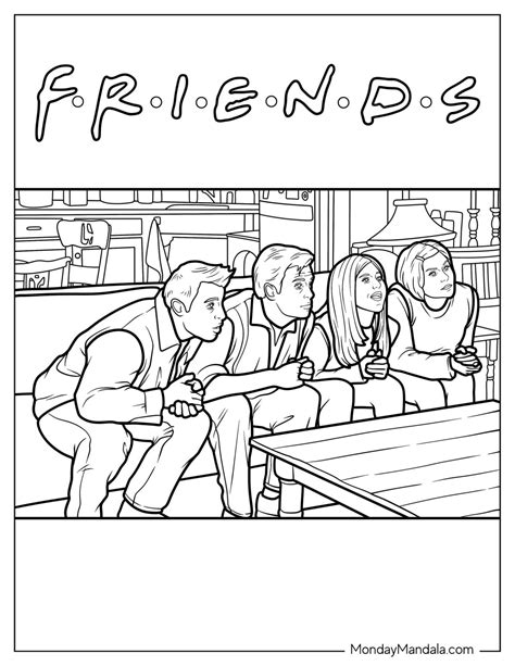 Free Printable Friends Tv Show Coloring Pages