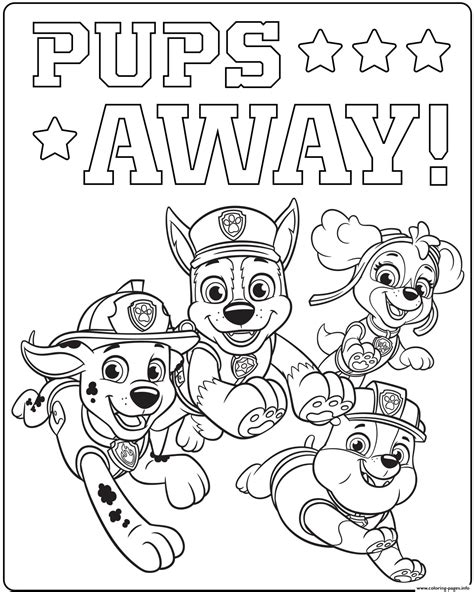 Free Printable Full Size Paw Patrol Coloring Pages