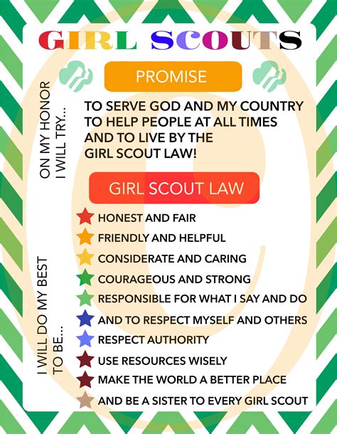 Free Printable Girl Scout Law