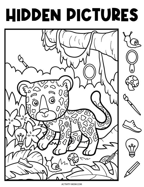 Free Printable Hidden Pictures For Kindergarten