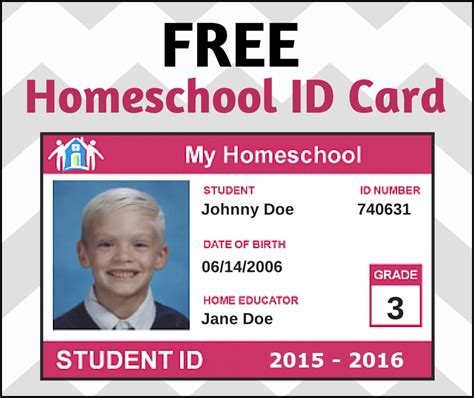 Free Printable Homeschool Id Cards