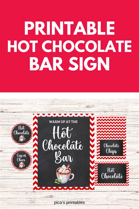 Free Printable Hot Chocolate Bar