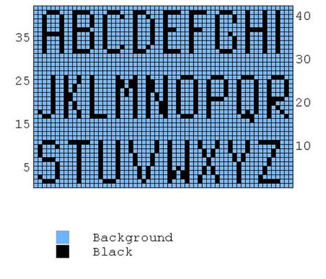 Free Printable Knitting Alphabet Chart