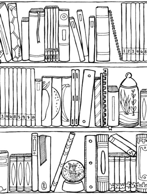 Free Printable Library Coloring Pages