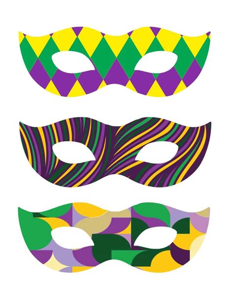Free Printable Mardi Gras Masks