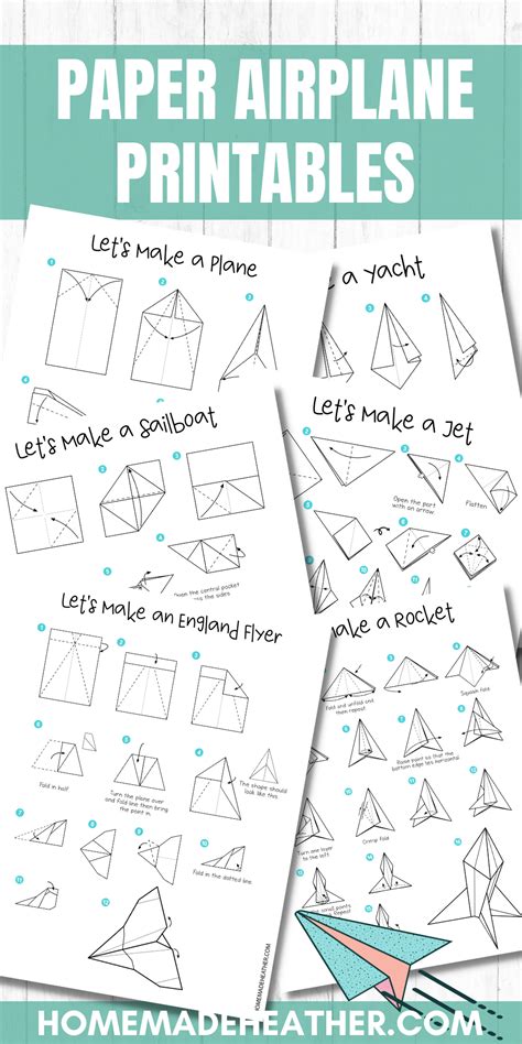 Free Printable Paper Airplane Templates