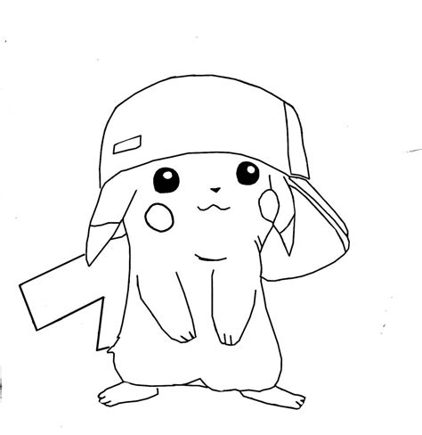 Free Printable Pikachu Coloring Pages