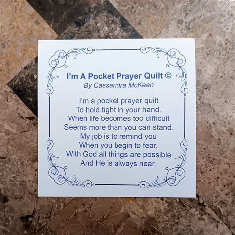 Free Printable Pocket Prayer