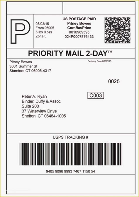 Free Printable Postage Labels