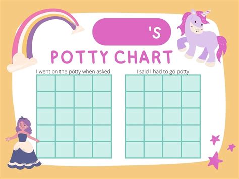 Free Printable Potty Training Chart Printable Girl