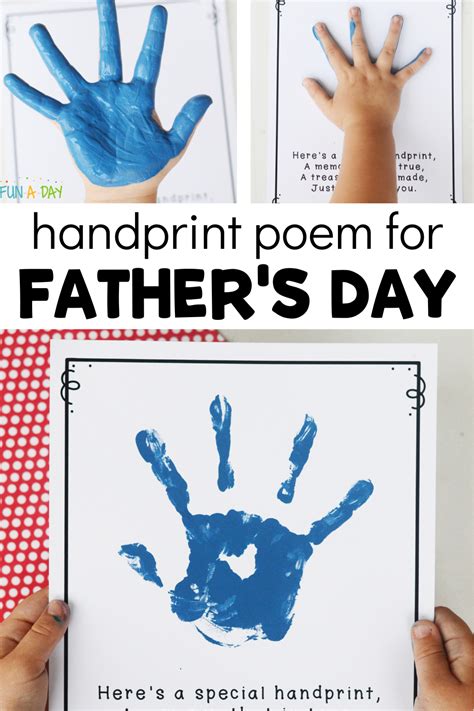 Free Printable Printable Fathers Day Handprint Poem