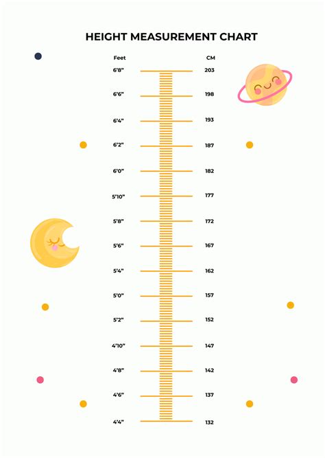 Free Printable Printable Height Chart For Wall In Cm