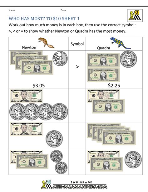Free Printable Printable Money Sheets